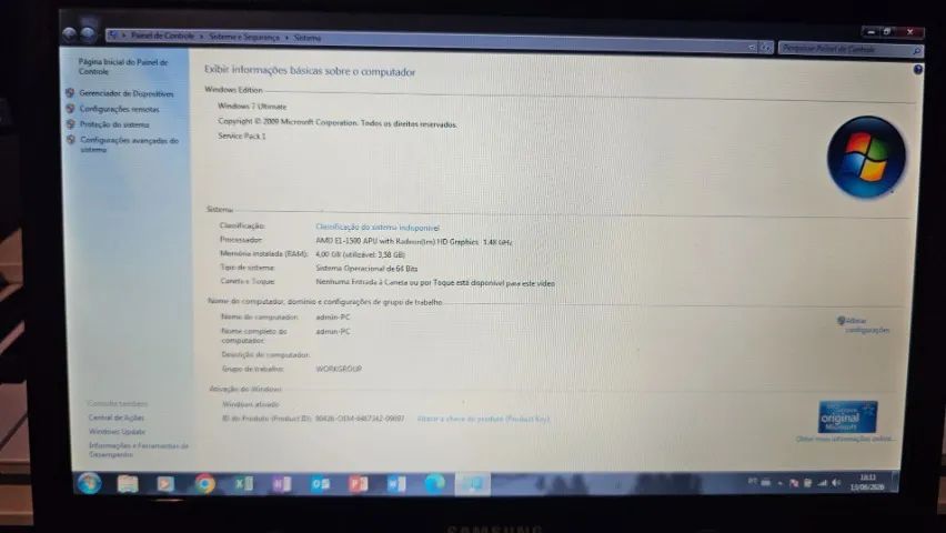 Notebook Samsung np270e4e 4GB DDR3 HD 500GB funciona tudo - Foto 2
