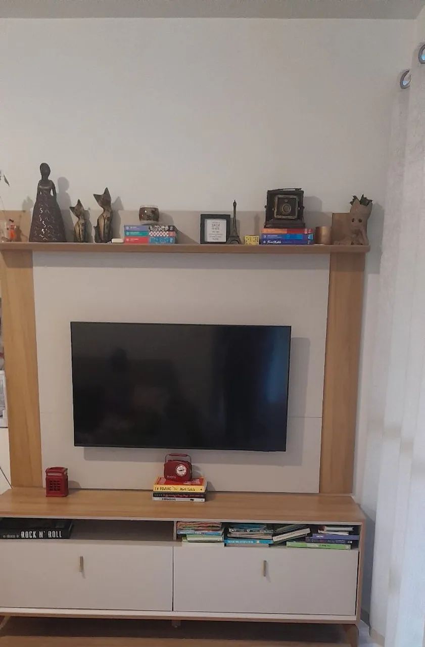 Rack com painel para tv ,brinde tapete - Foto 4