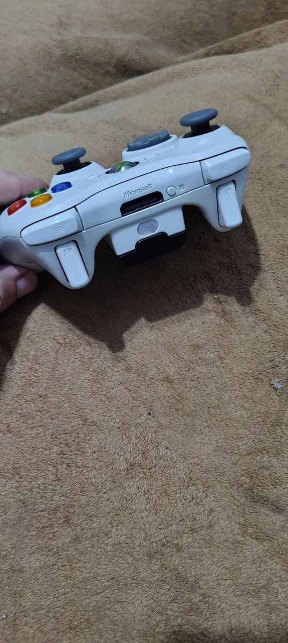 controle de Xbox 360 original branco funcionando  - Foto 4