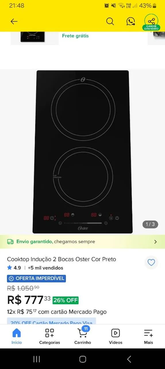 Cooktop oster 2 bocas - Foto 3