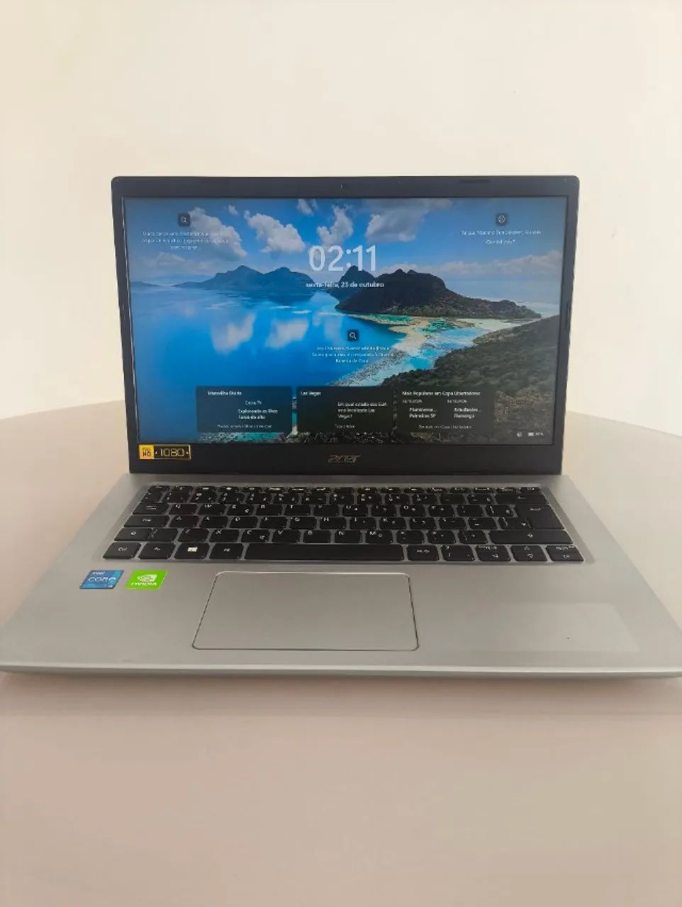 Notebook Acer c/ Core i5 11ª | 8GB RAM | GeFor