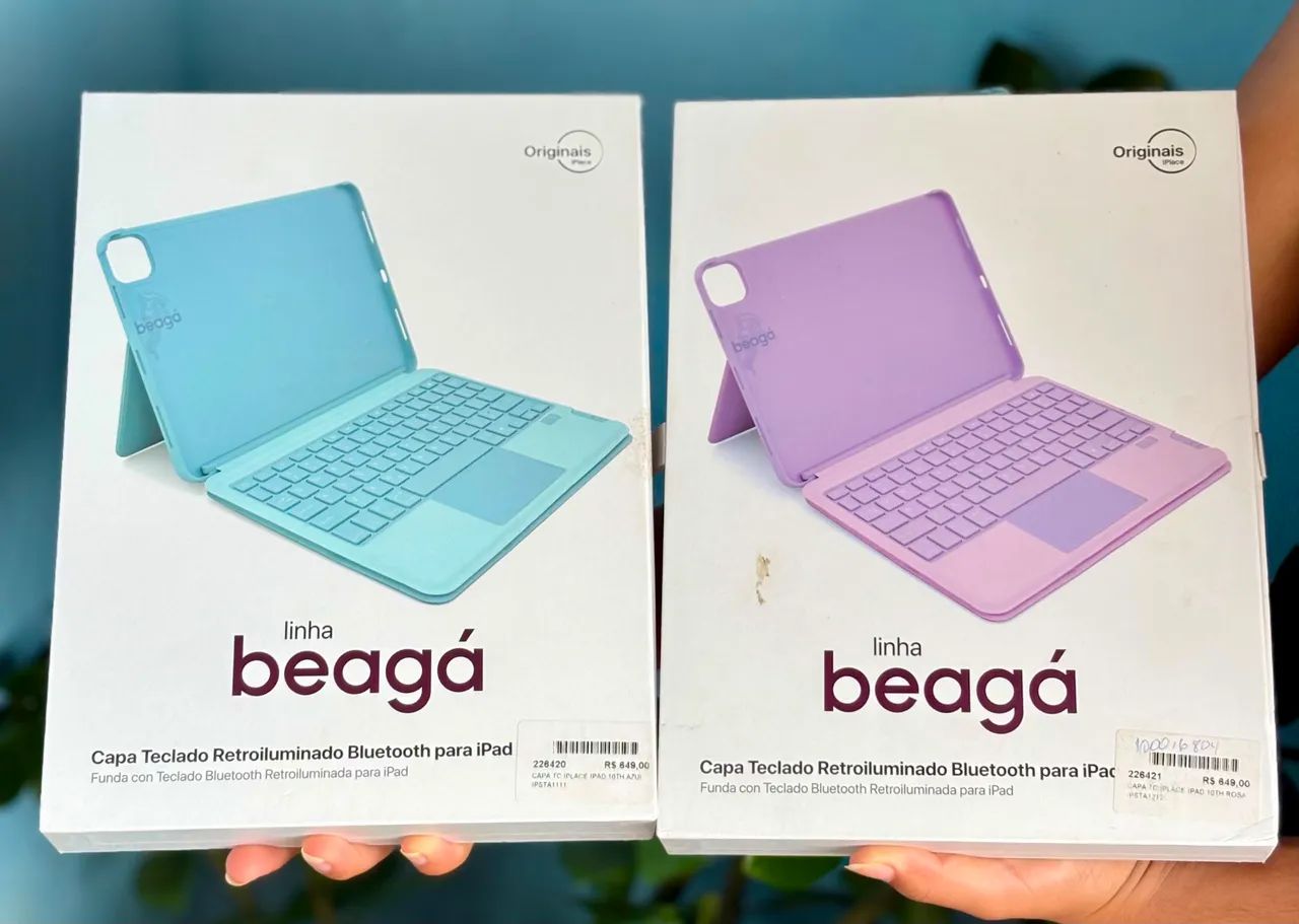 * Capa Teclado Bluetooth Retroiluminado para iPad - Nova