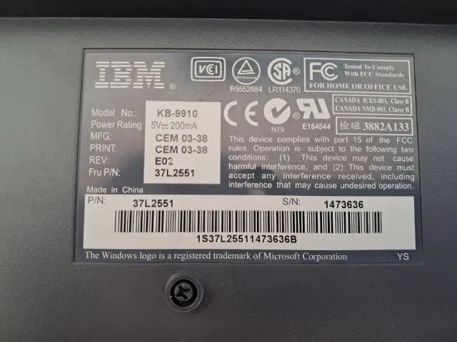 Teclado IBM Preto  - Foto 4