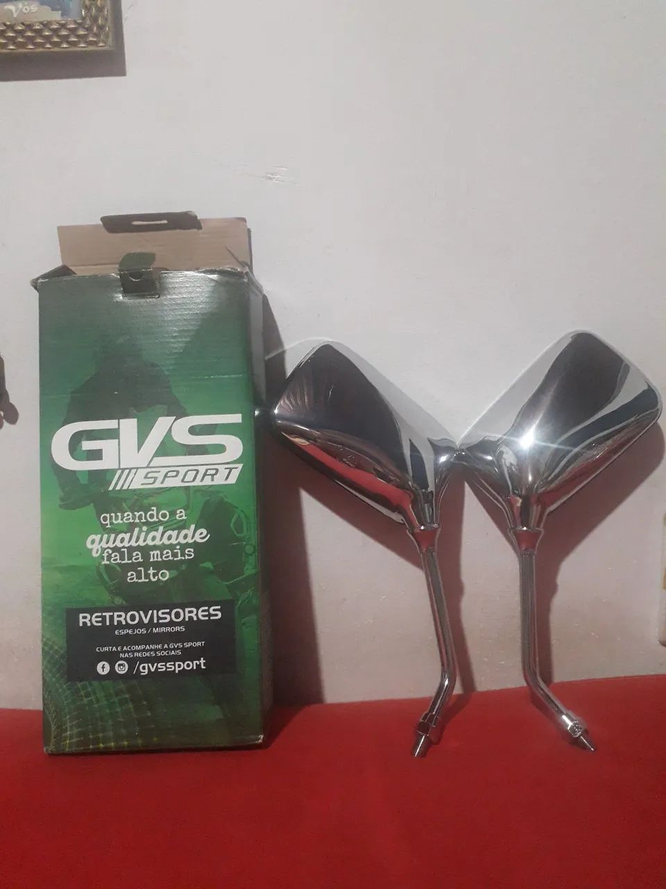 RETROVISOR TWISTER 250 CROMADO GVS CB 300