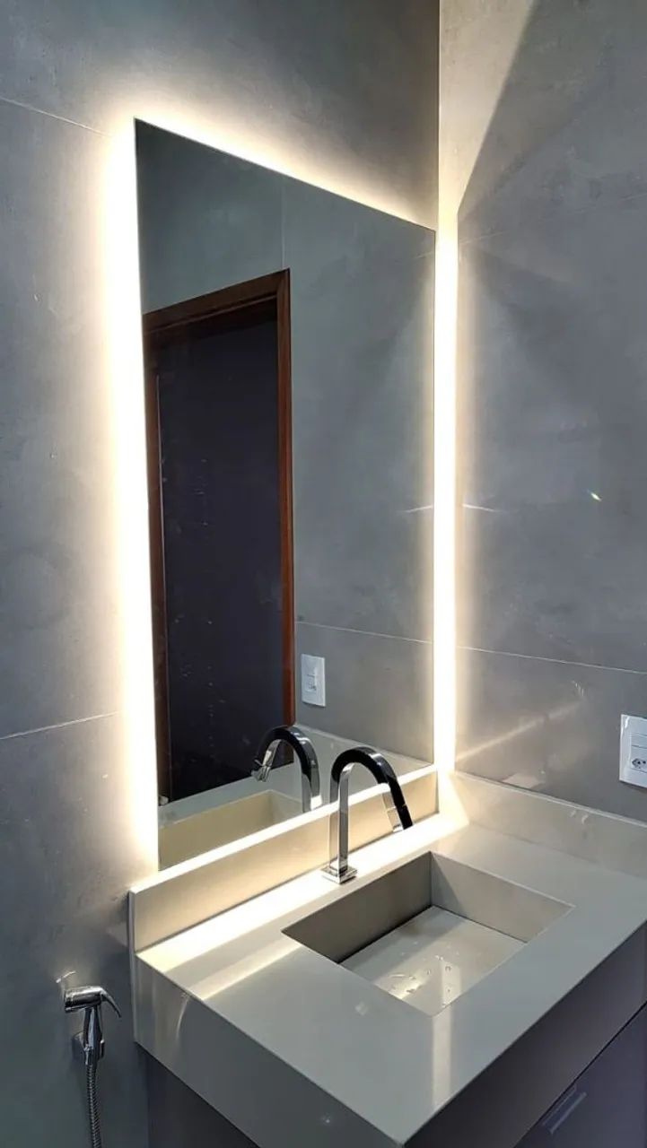 ESPELHO LED ACABAMENTO PREMIUM 