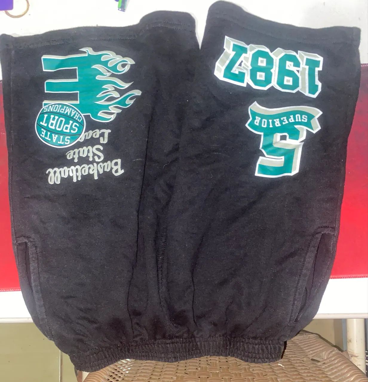 Short GG Moletom Masculino Com Estampa - Estilo Basquete