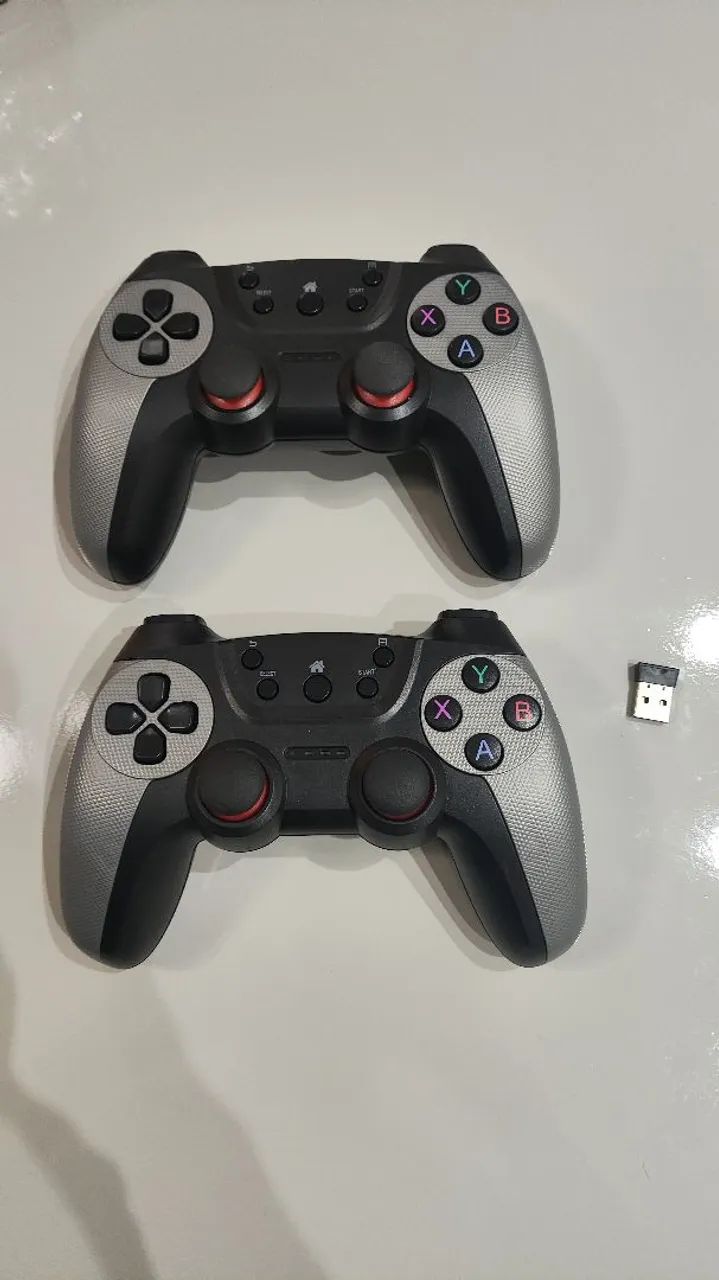 Par de controles wi-fi para notebook, PC, gamestick e consoles