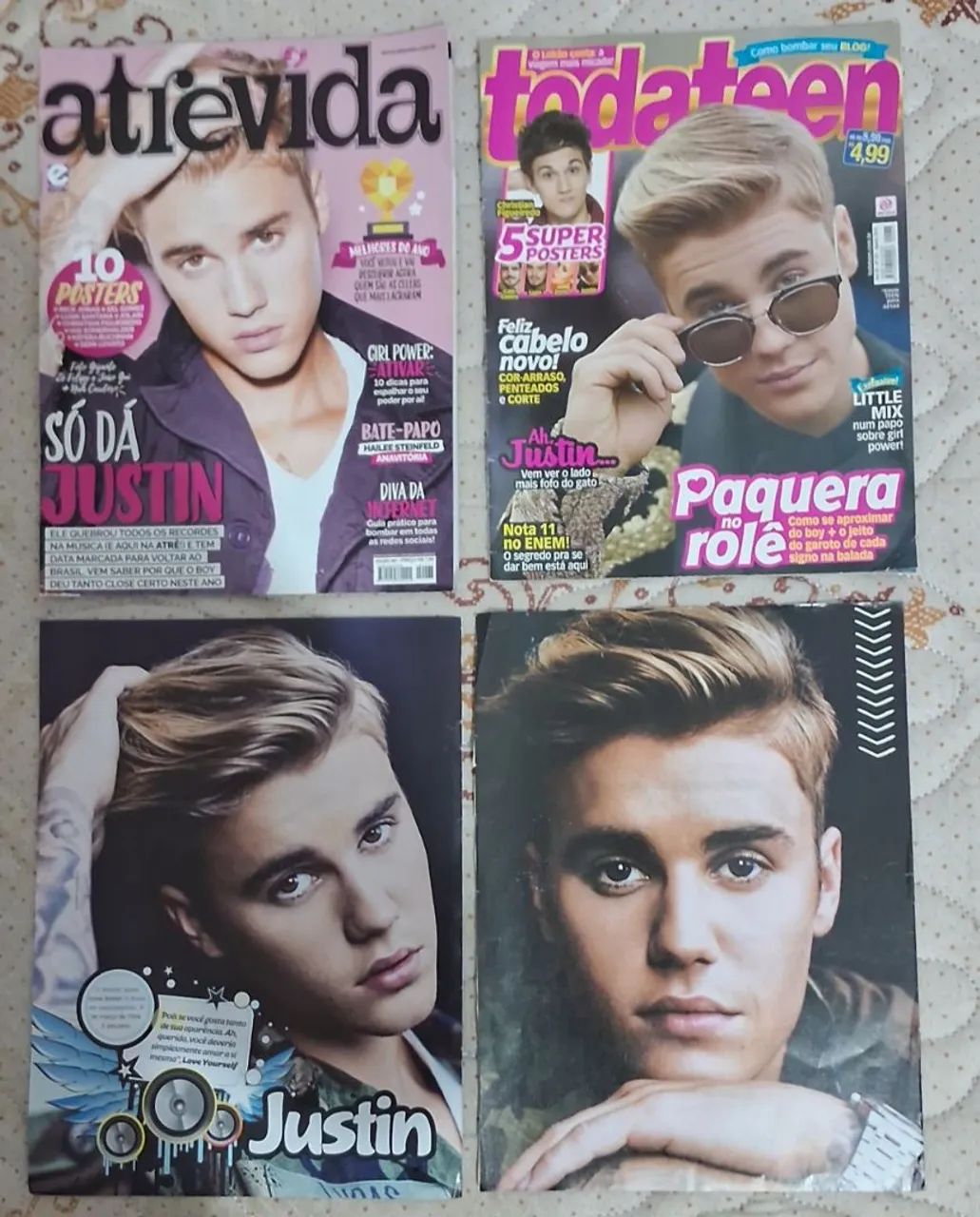 Justin Bieber revistas e pôsters - Foto 2