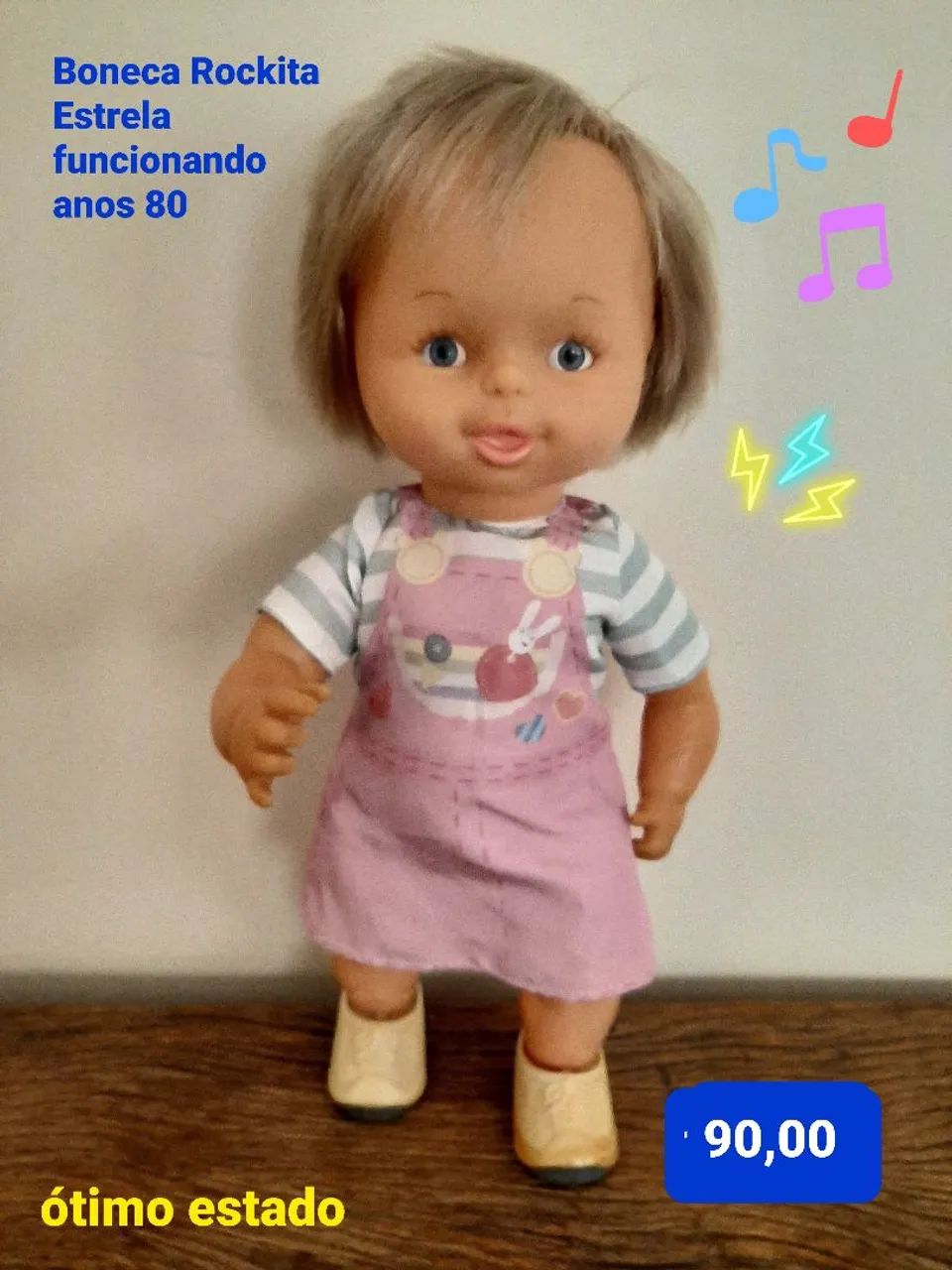 Boneca Rockita Estrela anos 80