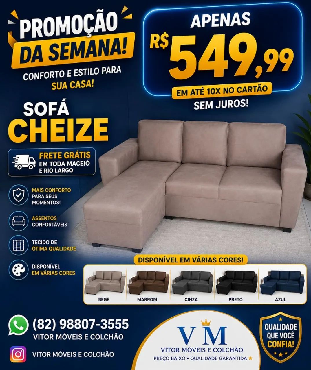 PROMOÇÃO SOFA CHEIZE 
