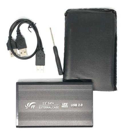 Case External 2,5 Hdd Sata Notebook Usb 2.0 Nova na Caixa