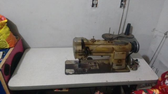 Maquina industrial 2 agulhas para pesponto