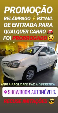 Recuse IMITAÇÕES! R$1MIL DE ENTRADA SÓ NA SHOWROOM(ETIOS XS 1.5 2015)
