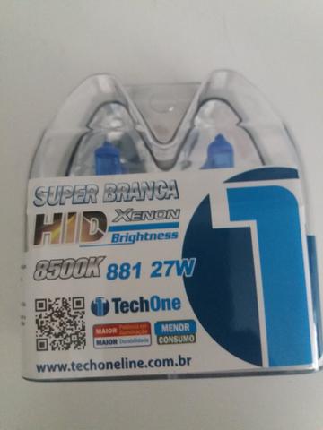 Lâmpada super branca 881-27w tech one garantia instalado