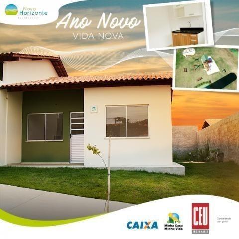 Ano novo casa nova prontas 02 quartos com quintal transporte na porta financiamento caixa
