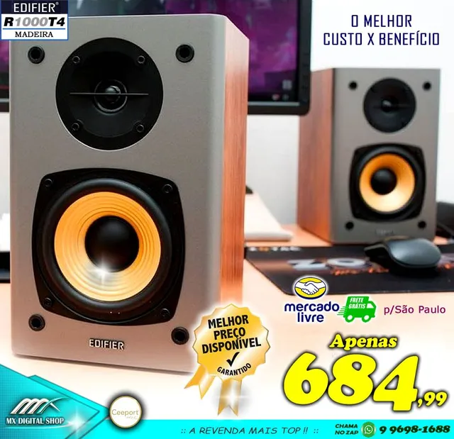 Caixa de Som 2.0 Edifier R1100 21W RMS