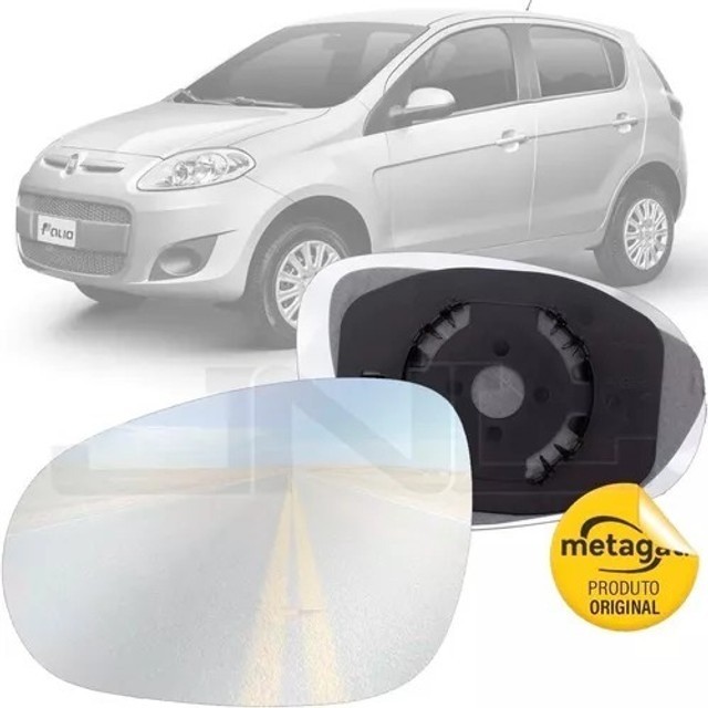  Lente Retrovisor Fiat Palio Novo 2012 Lado Direito