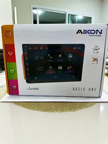 Central Multimídia 9 Pol. Aikon Basic One X09-4116 com i-kit do Onix/Prisma 2012 a 2019 