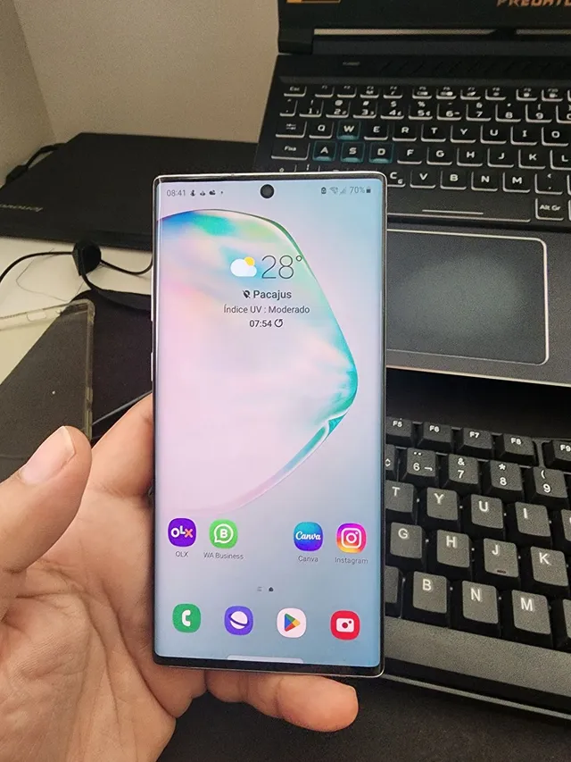 Samsung Galaxy Note 10 Plus Celular, Único Sim, 12GB + 256GB, 6.8