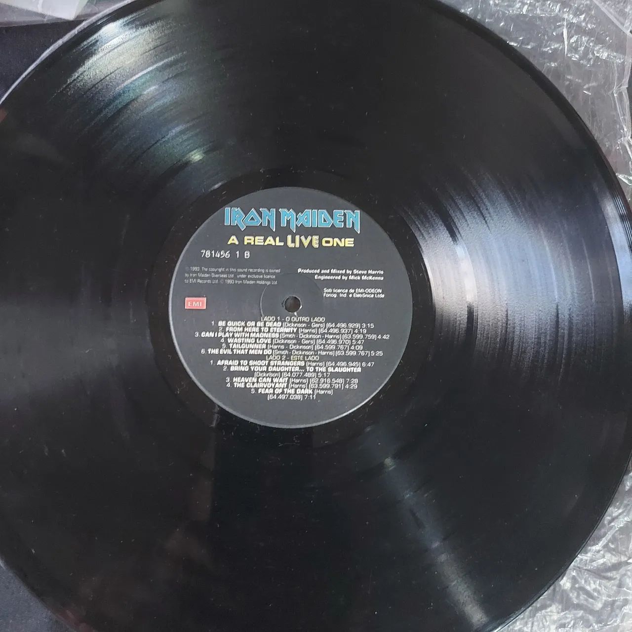 Lp Iron Maiden A Real Live One, Heavy Metal 80 - Foto 4