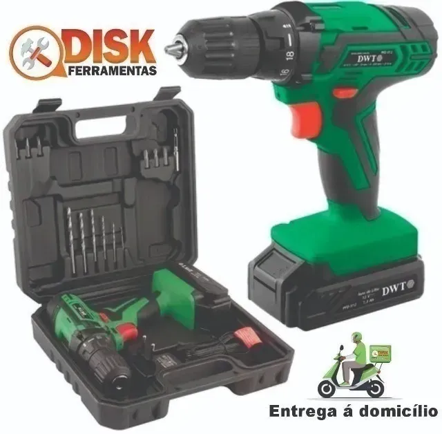 Parafusadeira Furadeira a Bateria 12v Pfd012 C/kit Dwt