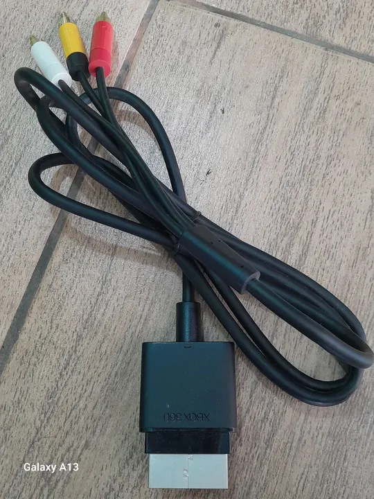 Cabo áudio e vídeo Xbox original aceito cartão de crédito Cel 19- * whats