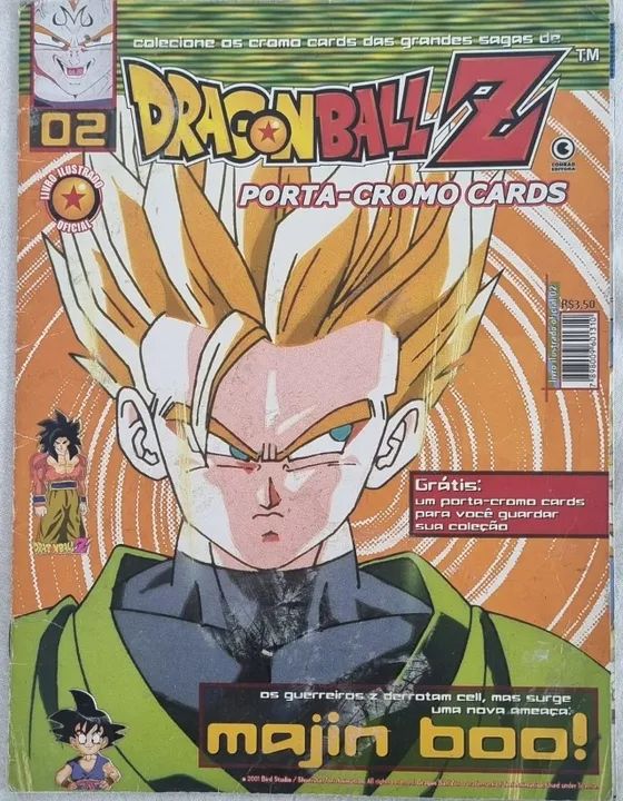 Livro Ilustrado - Porta-Cromos Cards - Dragon Ball Z - 2001