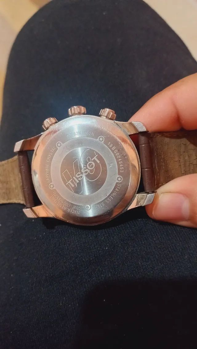 Relogio TISSOT V8 Pulseira de couro Acess rios S o Sebasti o