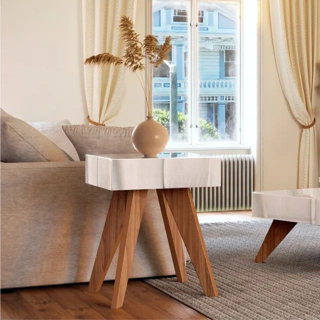 MESA DE CANTO RETRÔ ESPELHADA