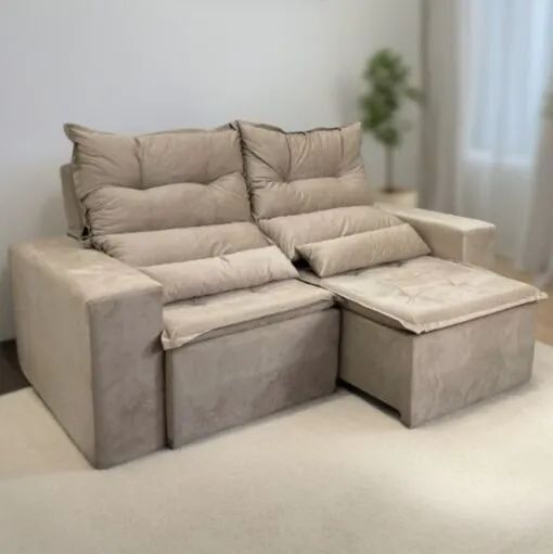 Pré Black Friday! Sofá Retrátil e Reclinável 400 190cm  - Tempo limitado. - Foto 3