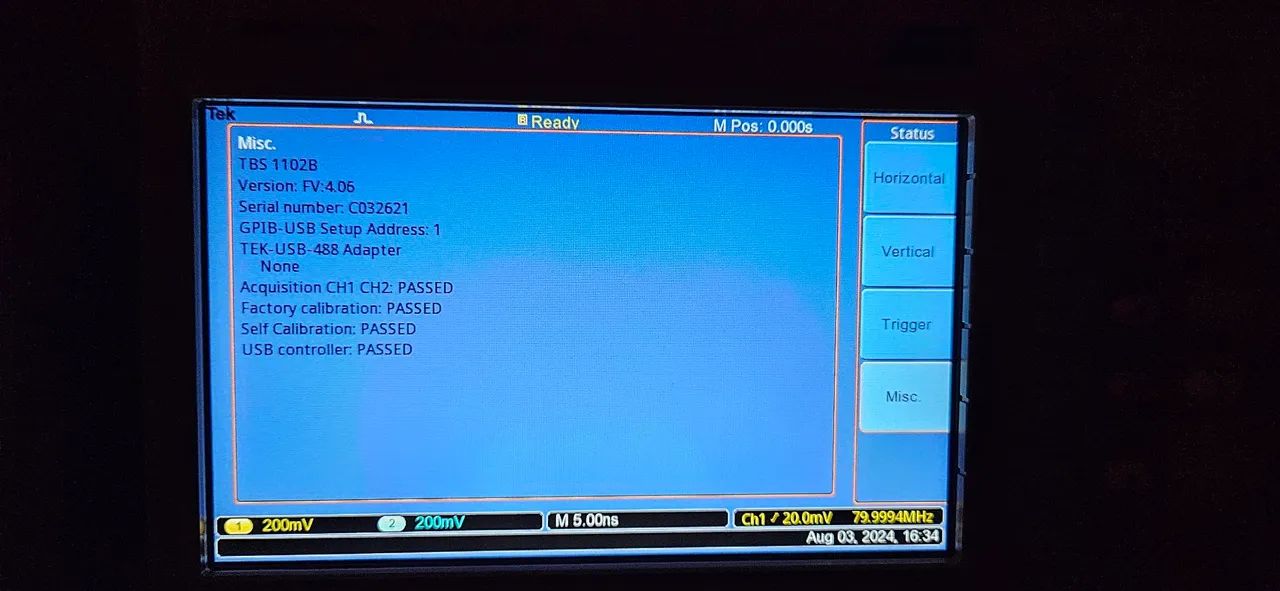 Osciloscópio Tektronix TBS-1102B  - Foto 3