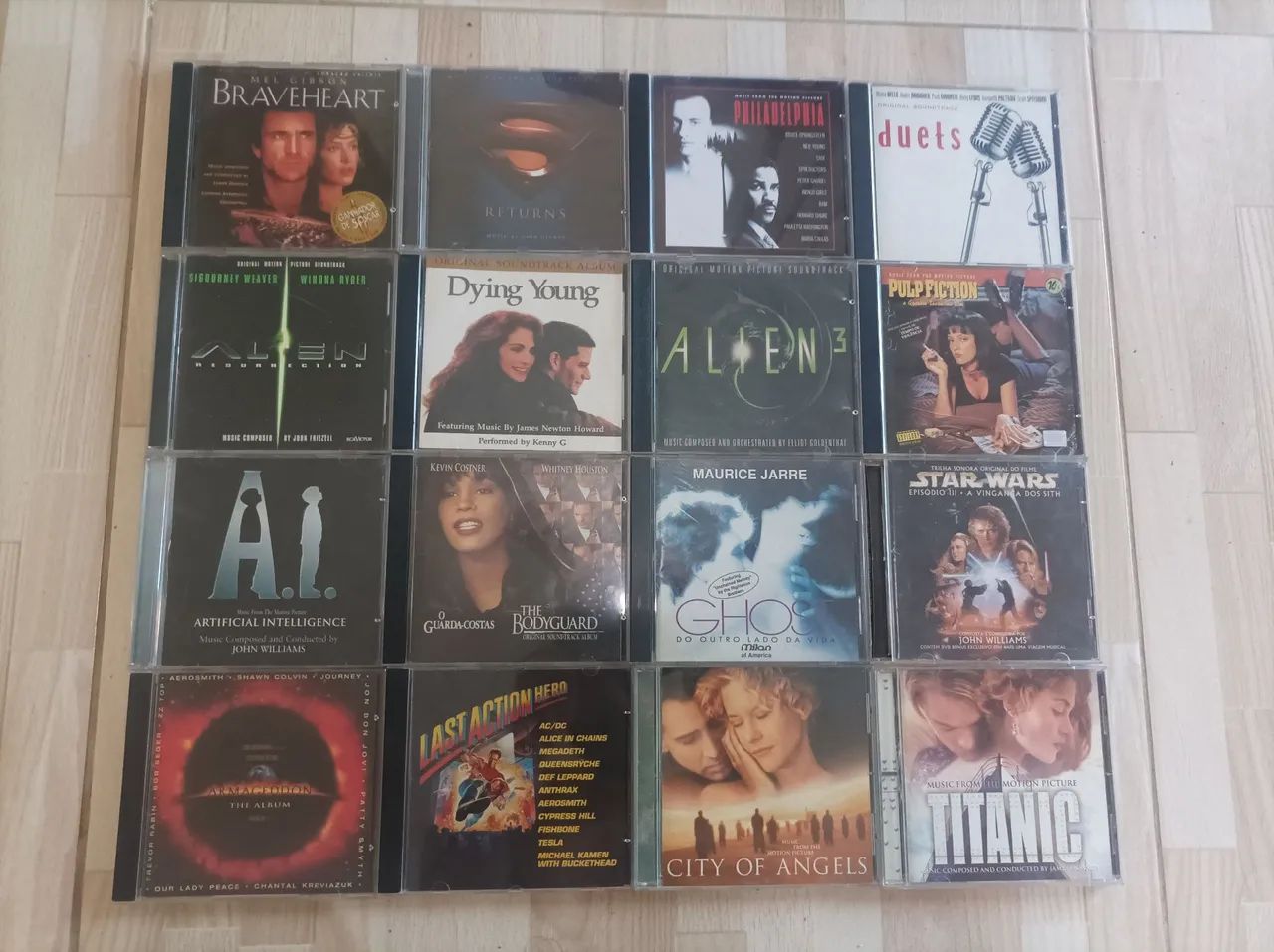 Lote de CDs de trilhas sonoras de filmes