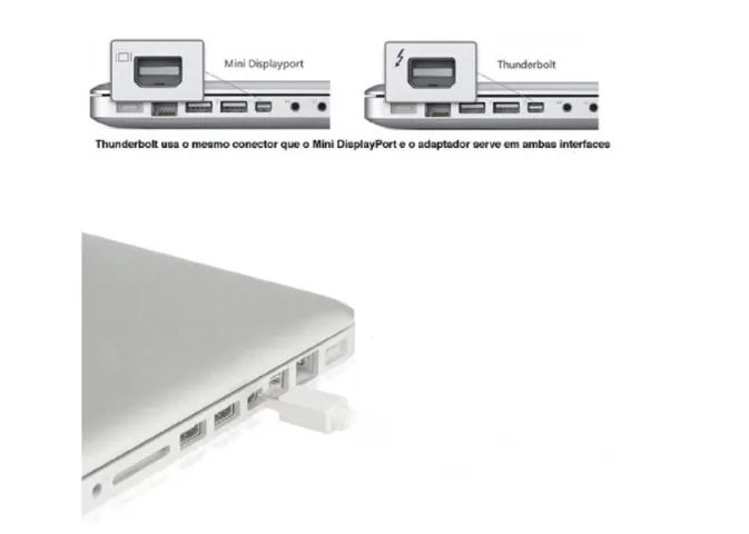 Cabo Adaptador Mini Displayport X Vga Macbook Pro Air Apple COD 103 - Foto 4
