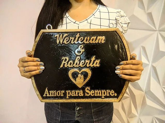 Placa personalizada em madeira  - Foto 3