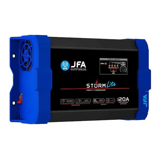 Fonte JFA 120a  Storm Lite com teste rapido de Bateria novo 1 ano de Garantia - Foto 2