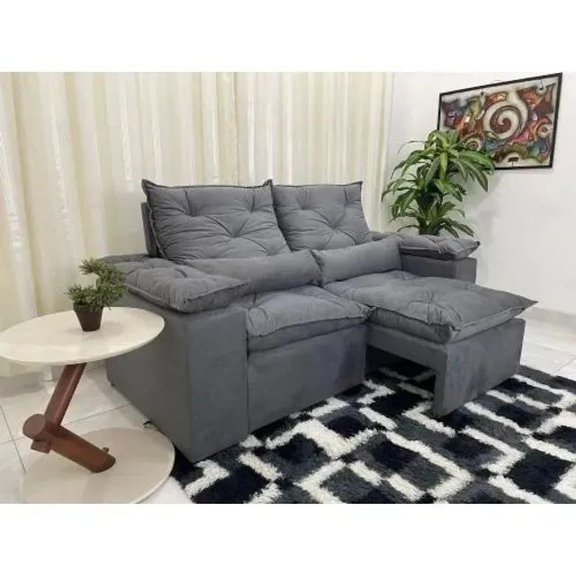 sala sofa retratil e reclinavel de 230 cm  - Foto 4