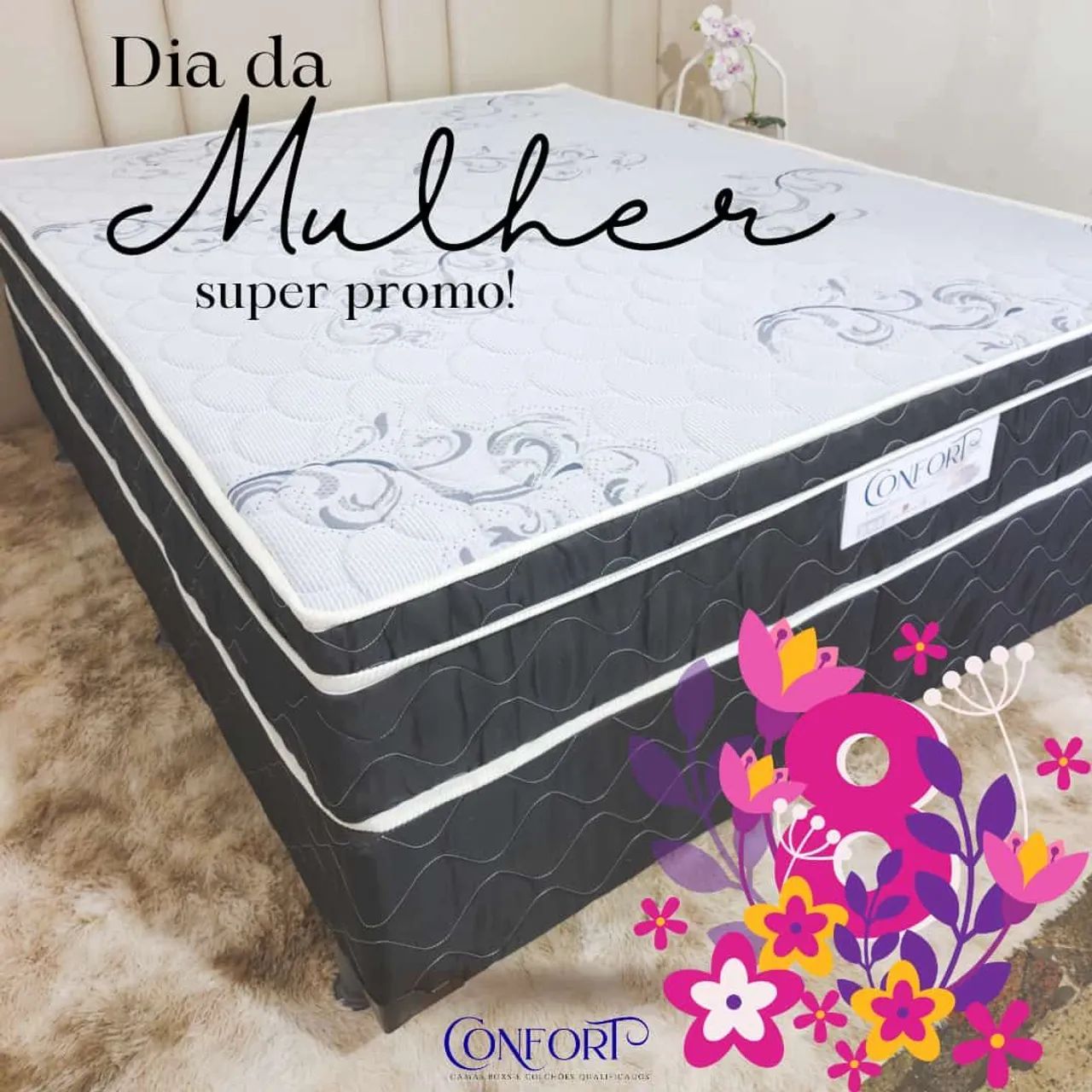 Cama Casal molas enssacadas nova