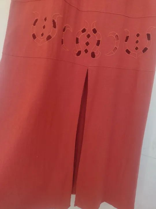 Vestido longo com bordado  - Foto 3