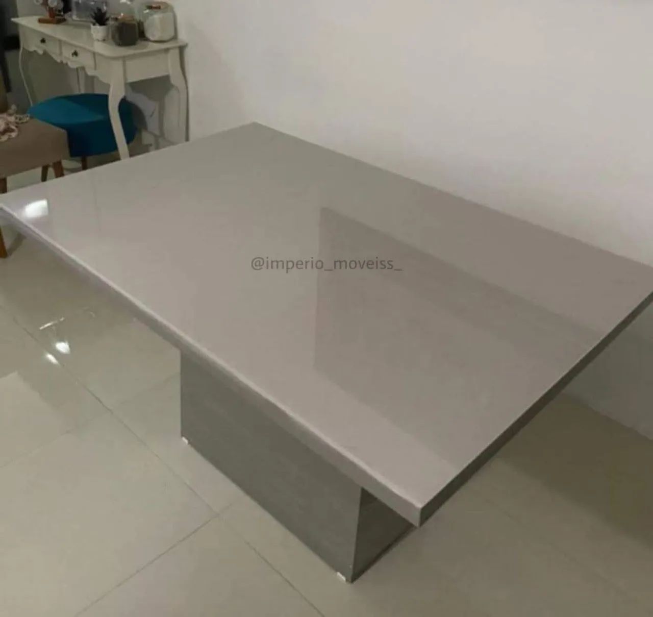 Mesas de luxo tampo de vidro laqueada  - Foto 5