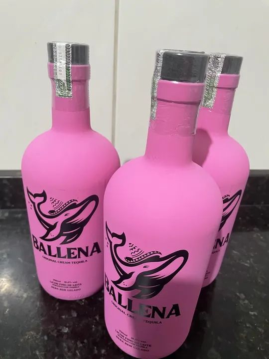 Kit 3 Garrafas Tequila Ballena Original Cream 700ml - Foto 5