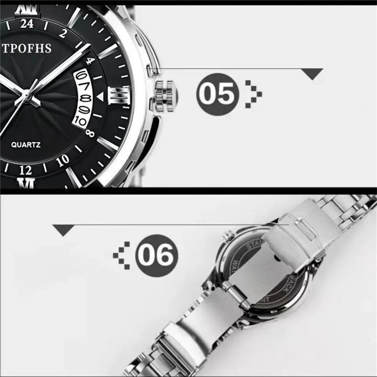 Relógio de Quartzo Masculino: Estilo Clássico e Design Minimalista - Foto 5