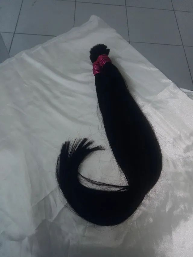 Cabelo humano de 65 cm