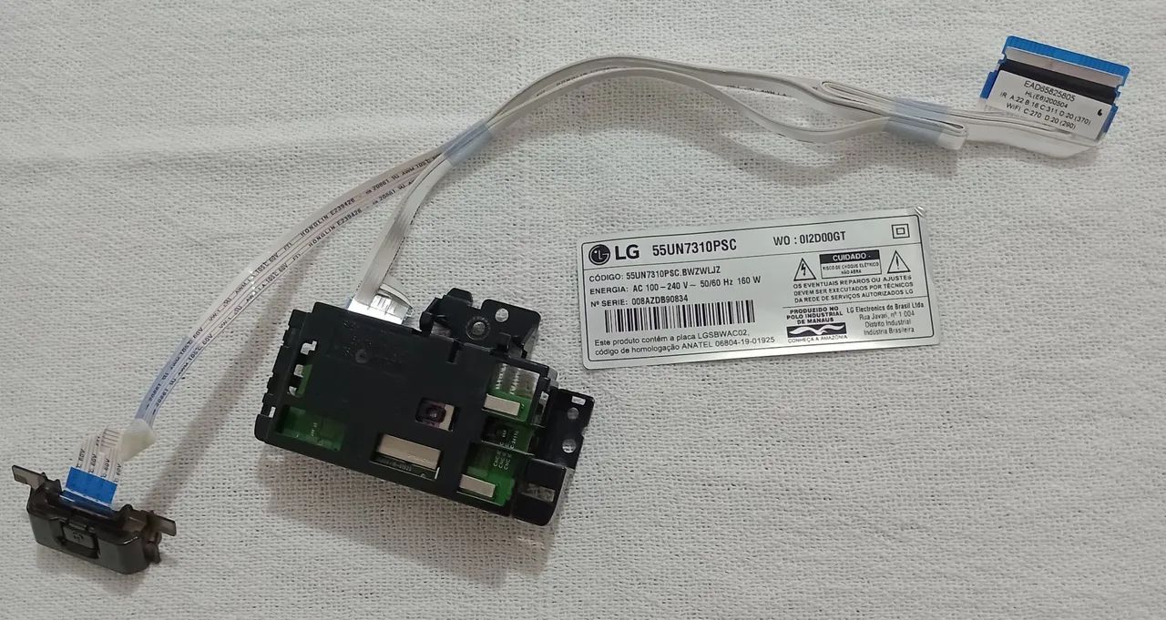Power+placa hifi e flats LG 55UN7310PSC