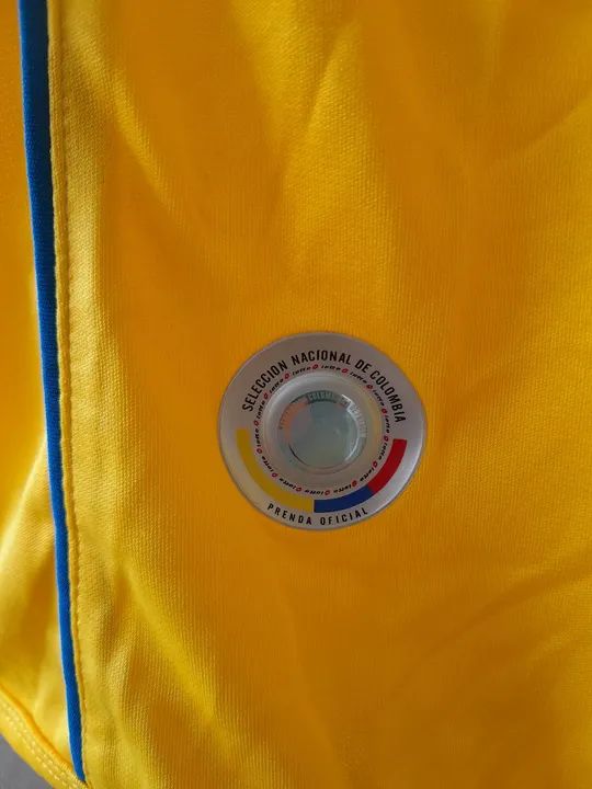 CAMISA SELECAO COLOMBIA LOTTO 2009 COM BAG NOVA FRETE GRATIS - Foto 4