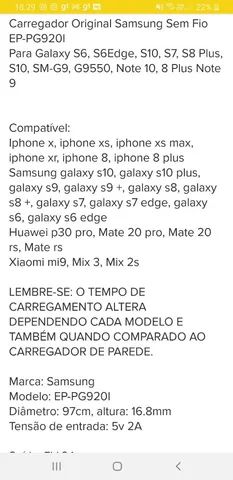 CARREGADOR SAMSUNG SEM SEM FIO  - Foto 5