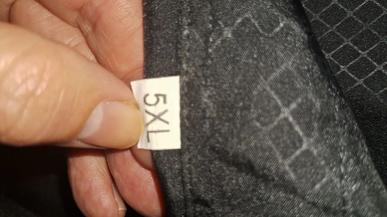 CAMISA SOCIAL PRETA MASCULINA TAMANHO 5XL - Foto 5