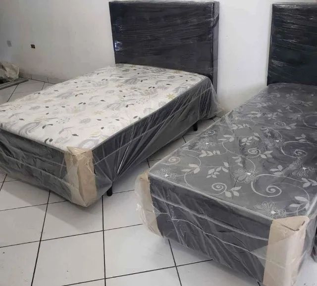 Cama Box Casal Conjugada c/ colchão fixo na base - Foto 3