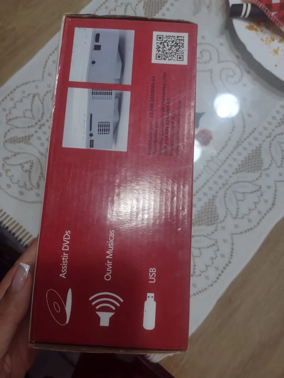 Mini Projetor Tomate - 80 Lumens e 60 Polegadas - Foto 2