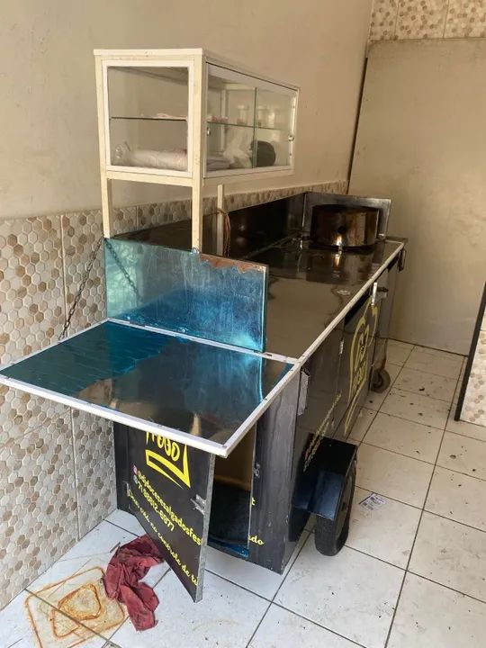Carrinho de salgados completo com toldo  - Foto 3