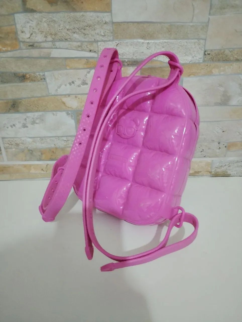 Bolsa de costas infantil LULUCA original em plástico Grendene 2022 - Foto 2